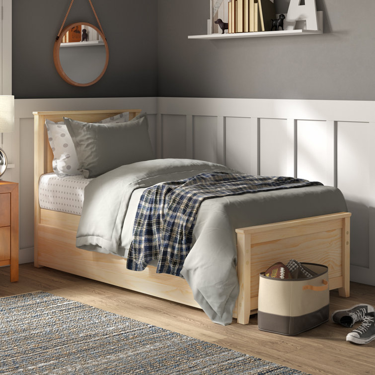 Harriet Bee Boling Twin Solid Wood Platforms Bed with Trundle by